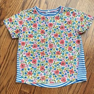 Mini Boden mixed media short sleeve t shirt SZ 7-8